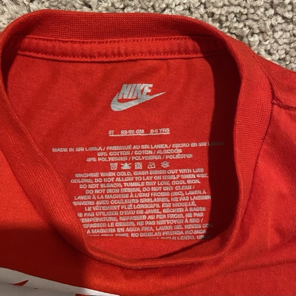 Nike Kids T Shirt Red 3T 2-3years - Picture 3 of 4
